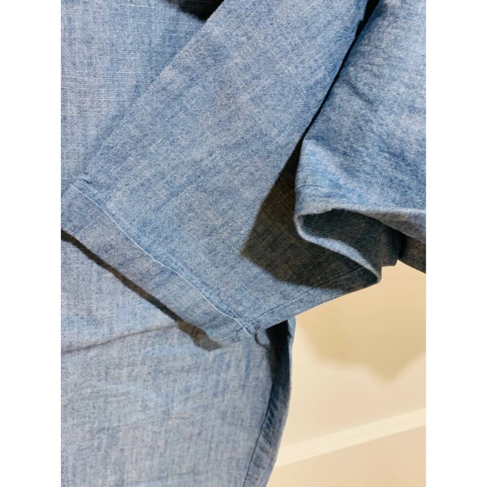 J.Crew Factory Women's Size 8 Chambray Drawstring Pants, Relaxed Fit Cotton - Picture 6 of 9